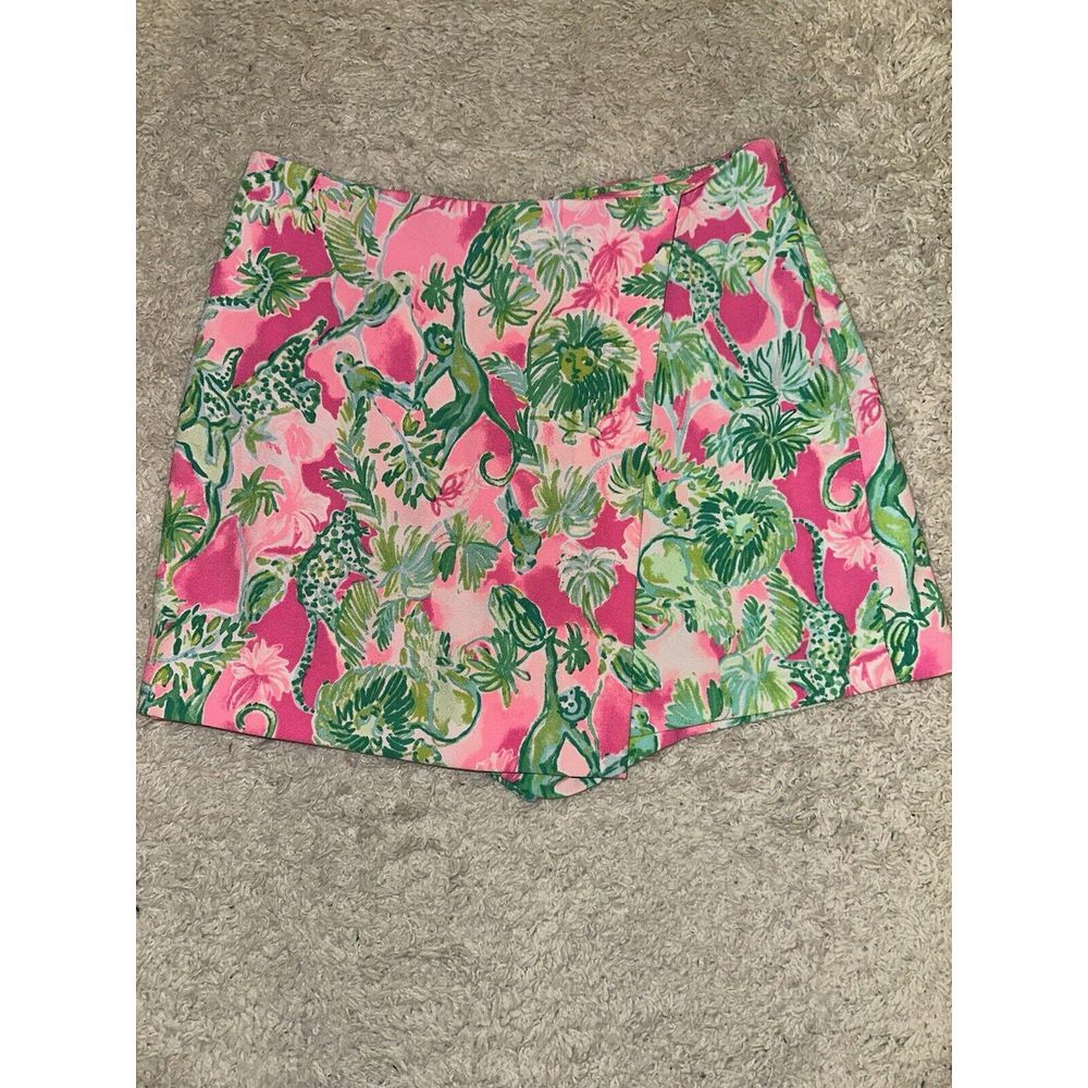Lilly Pulitzer Women's Sz‎ 6 Tax Berry Catty Shack Cassia Skort Skirt Shorts